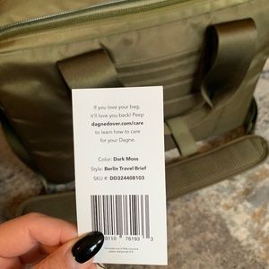 Dagne Dover Berlin Travel Brief Dark Moss